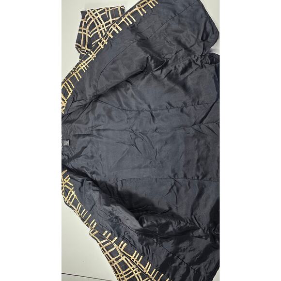 Silkland vintage silk sequin geometric full zip shaket jacket sparkle L large ^^ - Picture 7 of 10